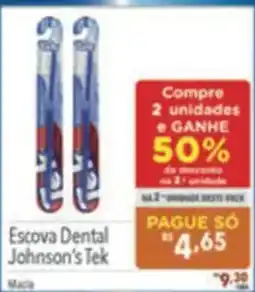 Supermercados Condor Escova Dental Johnson's Tek oferta