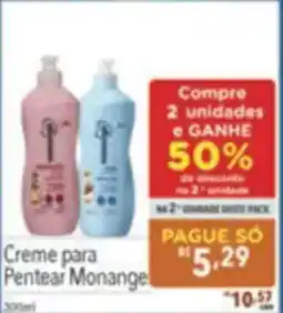 Supermercados Condor Creme para Pentear Monange oferta