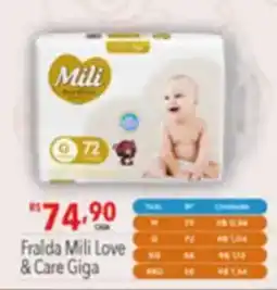 Supermercados Condor Fralda mili love & care giga oferta