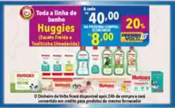 Supermercados Condor Toda a linha de banho Huggies oferta