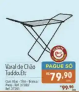 Supermercados Condor Varal de Chão Tuddo.Etc oferta