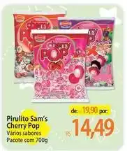 Atacadão Pop - pirulito sam's cherry oferta