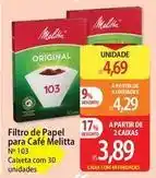 Atacadão Melitta - filtro de papel para cafe oferta