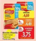 Atacadão Vitarella - biscoito cream cracker oferta