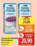 Atacadão Fleischmann - creme de chantilly oferta
