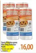 Atacadão Pacote - saco plástico para hot dog oferta