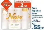 Sam's Club Neve - papel higiênico oferta