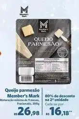 Sam's Club Promissão - queijo parmesão oferta