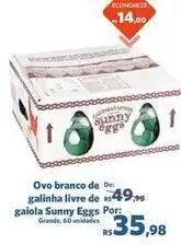 Sam's Club Sunny - ovo branco de galinha livre de gaiola eggs oferta
