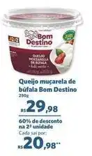 Sam's Club Bom destino - queijo muçarela de búfala oferta