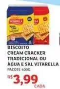 Assaí Atacadista Vitarella - biscoito cream cracker tradicional ou água e sal oferta