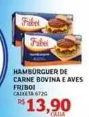Assaí Atacadista Friboi - hamburguer de carne bovina e aves oferta