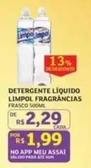 Assaí Atacadista Limpol - detergente líquido fragrancias oferta