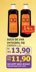 Assaí Atacadista Oq - suco de uva integral oferta