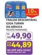 Assaí Atacadista Assaí - fralda descartável giga turma da mônica oferta