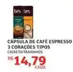 Assaí Atacadista 3 corações - cápsula de café espresso tipos oferta
