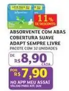 Assaí Atacadista Leve - absorvente com abas cobertura suave adapt sempre livre oferta