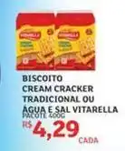 Assaí Atacadista Vitarella - biscoito cream cracker tradicional ou agua e sal oferta
