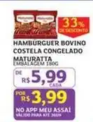 Assaí Atacadista Maturatta - hamburguer bovino costela congelado oferta