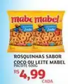 Assaí Atacadista Mabel - rosquinhas sabor coco ou leite oferta