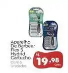 Novo Atacarejo Flex 3 - aparelho de barbear hydrid cartucho oferta