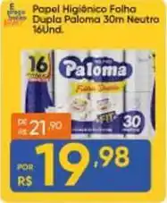 Atacado Vem Paloma - papel higiênico folha dupla oferta