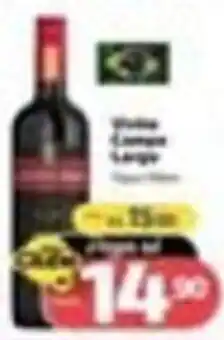 Supermercado Jacomar Vinho tinto largo oferta