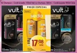Supermercados Guanabara Kit Shampoo Condicionador Vult au Shampoo Condicionador Seda oferta