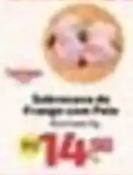 Supermercado Jacomar Salame de frango com pão oferta