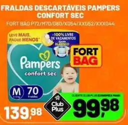 Spasso Sabores Fraldas descartáveis pampers confort sec oferta