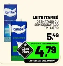 Spasso Sabores Leite itambé desnatado ou semidesnatado tp 1 litro oferta