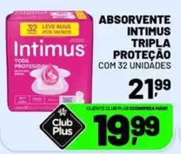 Spasso Sabores Absorvente intimus tripla proteção oferta