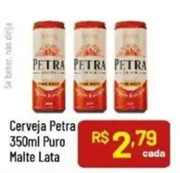 Supermercados Goes Cerveja petra 350ml puro malte lata oferta