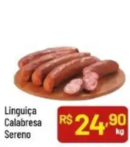 Supermercados Goes Linguiça Calabresa Sereno oferta