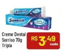 Supermercados Goes Creme Dental Sorriso Tripla oferta