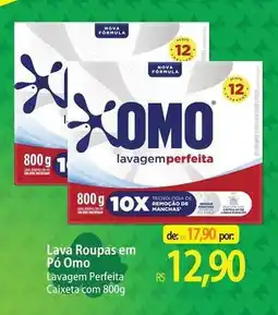 Atacadão Omo - lava roupas em pó lavagem perfeita oferta