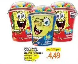 Atacadão Refri - iogurte com confeito bob esponja oferta