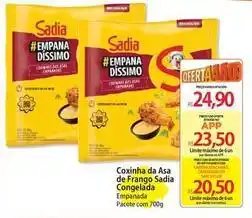 Atacadão Sadia - coxinha da asa de frango congelada oferta