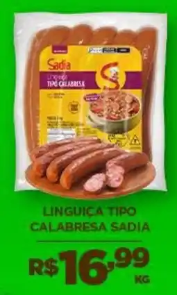 DB Supermercados Linguiça tipo calabresa sadia oferta