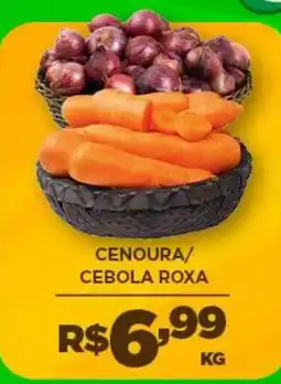 DB Supermercados cenoura/ cebola roxa oferta