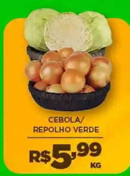 DB Supermercados cebola/ repolho verde oferta