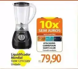Atacadão Liquidificador Mondial oferta