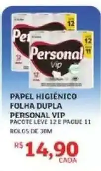 Assaí Atacadista Papel Higiênico Folha Dupla Personal VIP oferta