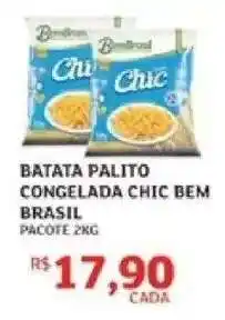 Assaí Atacadista Batata Palito Congelada Chic Bem Brasil oferta