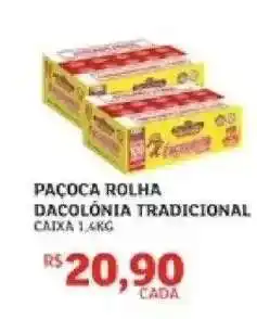 Assaí Atacadista Paçoca Rolha Dacolônia Tradicional oferta
