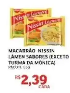 Assaí Atacadista MACARRÃO NISSIN LÁMEN SABORES (EXCETO TURMA DA MÔNICA) oferta