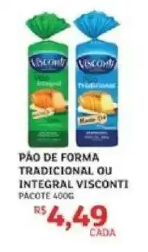 Assaí Atacadista PÃO DE FORMA TRADICIONAL OU INTEGRAL VISCONTI oferta