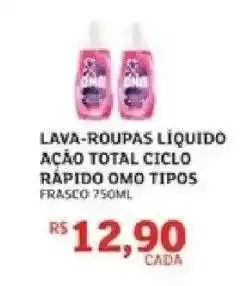 Assaí Atacadista LAVA-ROUPAS LÍQUIDO AÇÃO TOTAL CICLO RÁPIDO OMO TIPOS oferta