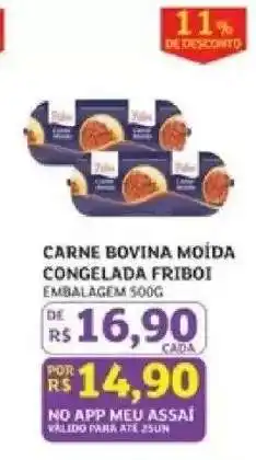 Assaí Atacadista Carne Bovina Moída Congelada Friboi oferta