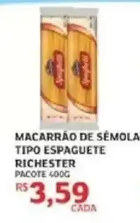 Assaí Atacadista Macarrão de Sêmola Tipo Espaguete Richester oferta